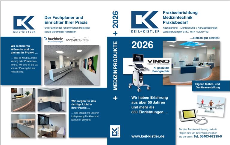 Flyer: Praxiseinrichtung, Medizintechnik, Praxisbedarf - Keil + Kistler Medizintechnik