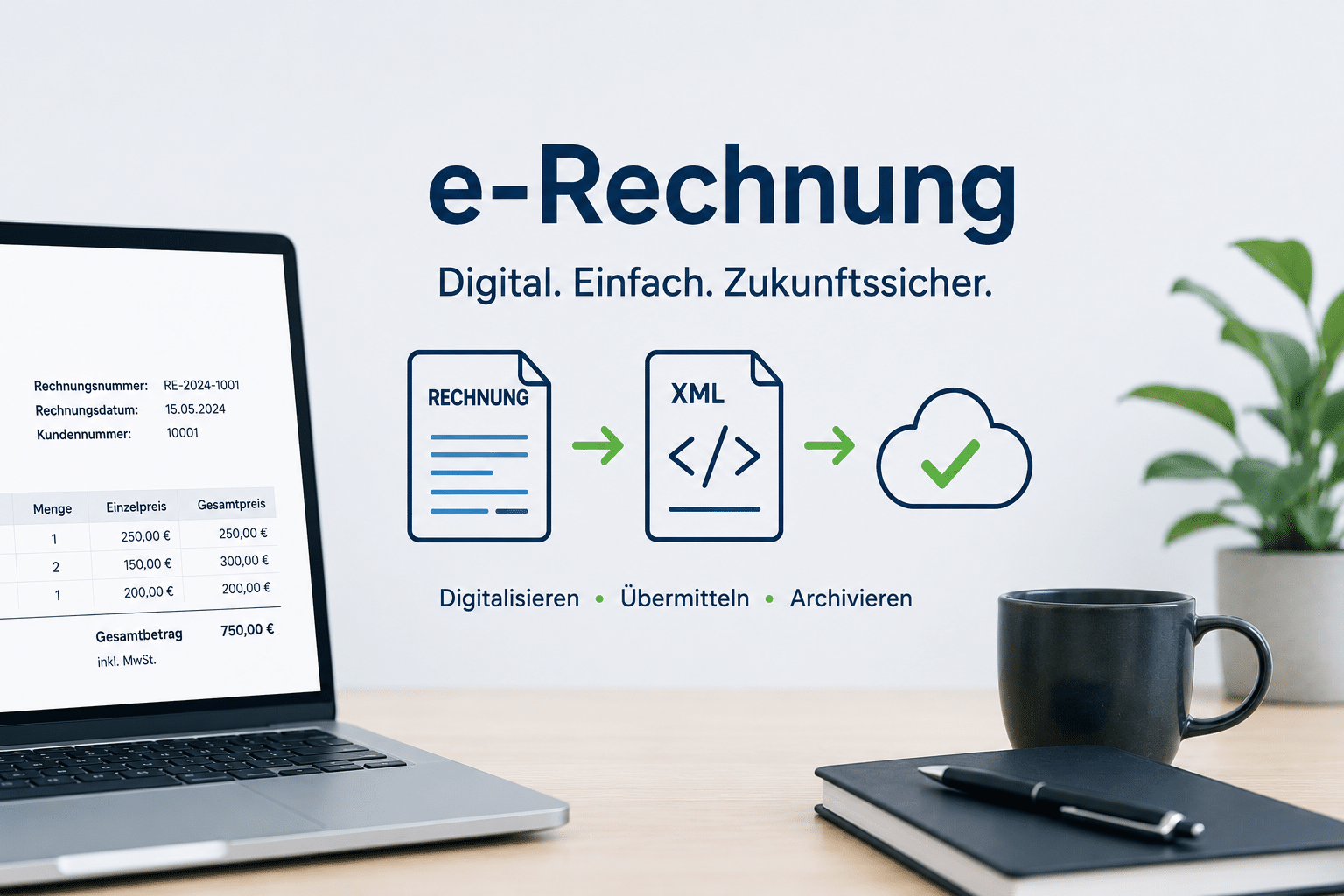 e-Rechnung - Übermitteln Sie Ihre E-Mail Adresse für den digitalen Rechnungsversand - Keil + Kistler Medizintechnik
